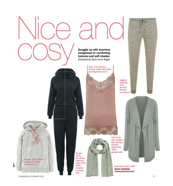 COCOA CASHMERE SCARF FEATURED IN SUNDAY EXPRESS